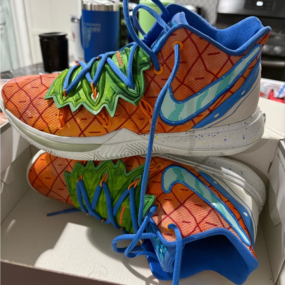 Nike Vibrant Orange and Blue Athletic Shoes